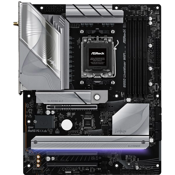 ASRock B850 LiveMixer WiFi AMD Socket AM5 Motherboard - 90-MXBQU0